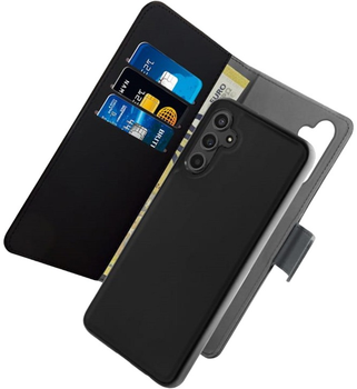 Etui z klapką Puro Wallet Detachable 2w1 do Samsung Galaxy A13 5G Black (8033830307560)