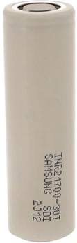 Аккумулятор Samsung 21700 Li-Ion INR21700 (30T), 3000mAh, 7.2(14.4)A, 4.2/3.69/2.5V Gray (YT28227)