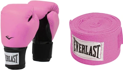 Набор Боксерские перчатки Everlast Prostyle 2 (925330-70-1310) Жен 10 унций + Бинты Everlast Classic Hand Wraps 120 х2 (722291-71-13) 120" (009283620554-3616425550685)