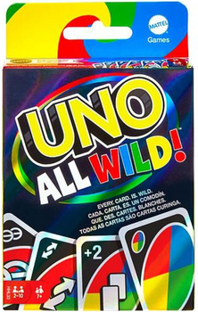 Gra planszowa Mattel Uno All Wild Card Game Multi Color (194735070633)