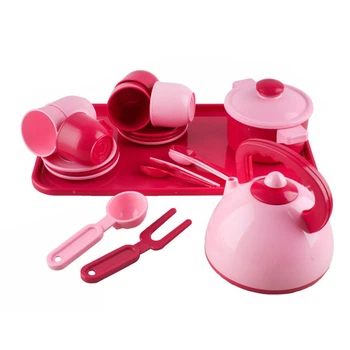 ごっぴ〜 Игровой Набор Посуды 70309(pink) С Чайником, Кастрюлей И Подносом