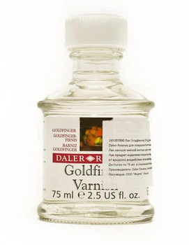 Лак Daler-Rowney Goldfinger для покрытия багетной пасты 75мл