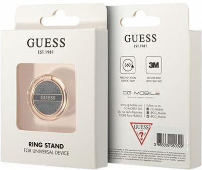 Тримач-кільце на смартфон Guess Ring Stand 4G GURSHG4SK Black (3666339050443)