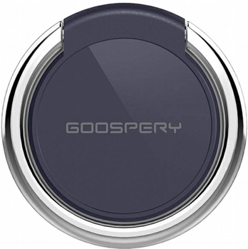 Uchwyt-pierścień na smartfon Mercury Goospery Ring Czarno-srebrny (8806174342333)