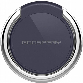 Тримач-кільце на смартфон Mercury Goospery Ring Black - Silver (8806174342333)