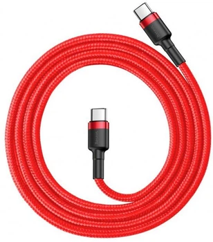 Кабель зарядный BASEUS Cafule Cable USB for Type-C 3A PD 2.0 60W Flash Charging 1 м Red (YM0404)