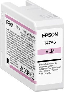 Tusz Epson Singlepack T47A6 UltraChrome Pro 10 ink 50 ml Vivid Light Magenta (C13T47A600)