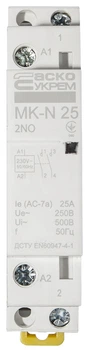Модульный контактор MK-N 2P 25A 2NO 220V
