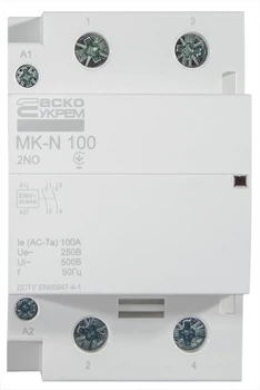 Контактор модульный 2P 100A 2NO 220V [A0040030038] MK-N АСКО