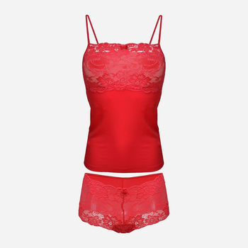 Komplet erotyczny (podkoszulka + majtki-szorty) damski DKaren Dafne L Czerwony (5900652528332)
