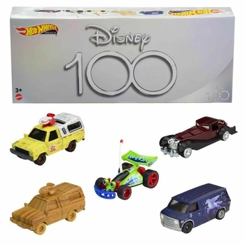 Ігровий нaбір Hot Wheels Premium Disney 100th Bundle 5 шт (194735101856)