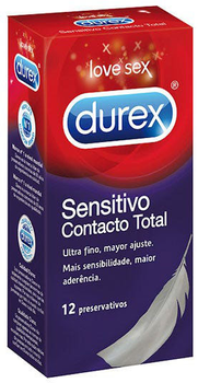 Презервативи Durex Sensitivo Contacto Total 12 шт. (8428076000502)