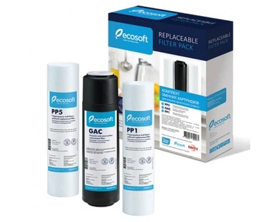 Комплект картриджей Ecosoft 1-2-3 для обратного осмоса CPV3ECOSTD