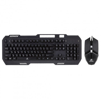 Игровая проводная клавиатура и мышь с подсветкой JEQANG JK-968 Черные 1 м