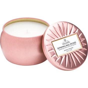 Свеча Sparkling Rose 127г, металлическая шкатулка Voluspa (111000714)