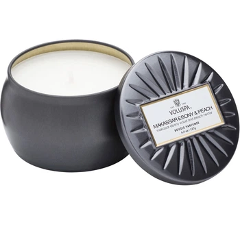 Свеча Ebony &amp Peach 127г, металлическая шкатулка Voluspa (111000716)