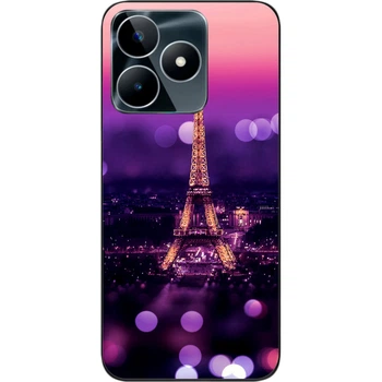 Силиконовый чехол SMTT для Realme C53 NFC с картинкой Париж ночью