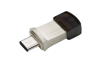 Флеш пам'ять/флешка Transcend JetFlash 890 64GB USB 3.1 Type-A+ / Type-C R90/W30MB/s (TS64GJF890S)