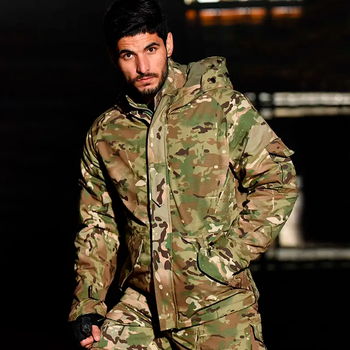 Тактична чоловіча куртка Han-Wild G8P G8YJSCFY Camouflage 2XL на флісі вологостійка