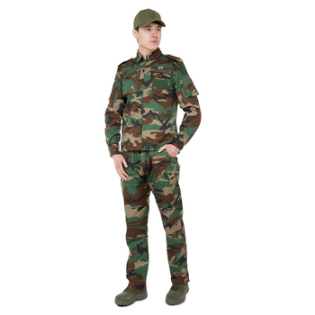Костюм тактический (китель и брюки) Military Rangers ZK-SU1126 размер: XXL Цвет: Камуфляж Woodland