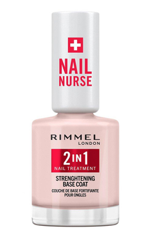 Базовий лак зміцнювач Rimmel Nail Care 2 в 1 для нігтів 12 мл (3616304789809)