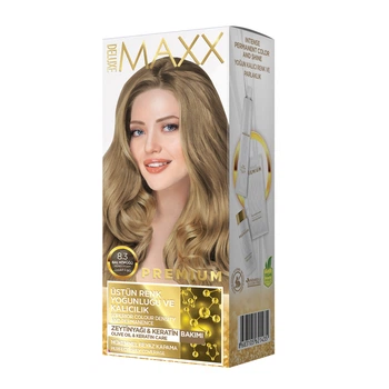 Фарба MAXX Deluxe для волосся 8.3 Медова піна Лівеста 50 мл + 50 мл + 10 мл