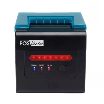 Кухонный принтер чеков POS Vector чекопечать 80/58 USB+ Ethernet. Защита от пыли, влаги и масла (PS-H801UL)