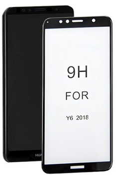 Szkło hartowane Qoltec Premium do Huawei Y6 2018 5D Czarne (5901878516110)