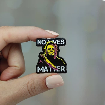 Металлический значок, пин "No lives matter" (Знач0707)