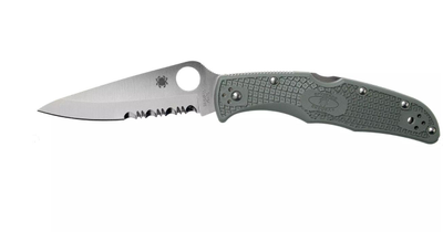 Нож складной Spyderco Endura 4 Green замка Back Lock C10PSFG