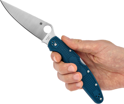 Нож складной Spyderco Police 4, FRN, K390 Blue тип замка Back Lock C07FP4K390