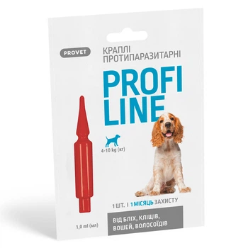 Краплі Природа ProVET Профілайн протипаразитарні для собак від 4 до 10 кг
