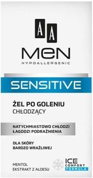 Гель після гоління AA Cosmetics Men Sensitive Охолоджувальний 100 мл (5900116024677)