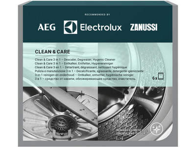 Preparat do pralki i zmywarki Electrolux Clean & Care 3 w 1 (7332543986828)
