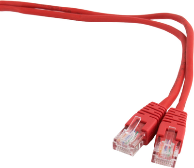 Patch cord Cablexpert cat5 e PP12 0.5 m Czerwony (8716309038546)