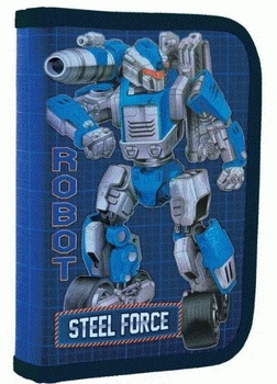 Пенал твердий одинарний HP-02 Steel Force 20.5х14 х 3.5 см 1 Вересня