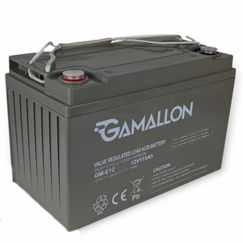 Гелевий акумулятор 100ah Gamallon GMA-G12 100 ампер 12 вольт для інвертора ибп бесперебойника котла дому акб
