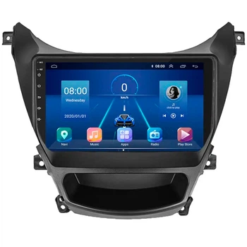 Штатная магнитола Lesko для Hyundai Elantra V (MD) Рестайлинг ver 2 2013-2016 экран 9" 4/32Gb 4G Wi-Fi GPS Top