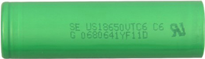 Аккумулятор Sony 18650 Li-Ion US18650VTC4, 2100mAh, 30A, 4.2/3.6/2.5V Green (YT09151)