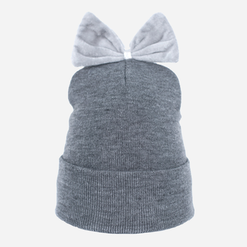 Czapka beanie dziecięca przejściowa z kokardą Art Of Polo cz18377 53-57 cm szara (5902021114900)