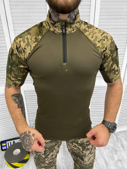 Тактическая рубашка весна-лето убакс с коротким рукавом Пиксель XL