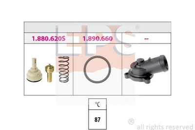 Термостат EPS 1880621K Audi A3; Volkswagen Golf, Touran, Passat, Jetta, EOS; Skoda Octavia 03C121110F, 03C121110C