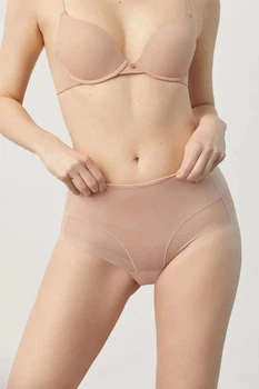 Женские высокие трусы Ysabel Mora бежевые (vison) раз-р.2XL