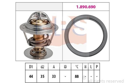 Термостат EPS 1880685 Citroen C6, C5; Peugeot 407, 607 1336Y3, 1338E7