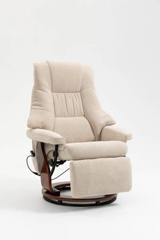 Крісло для відпочинку Avko Style ARMH 001 Beige з масажем, підігрівом і вбудованою підставкою для ніг