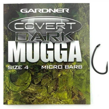 Карповый Крючок Gardner Tackle COVERT CONTINENTAL-MUGGA HOOKS BARBED SIZE 4,DMHX4