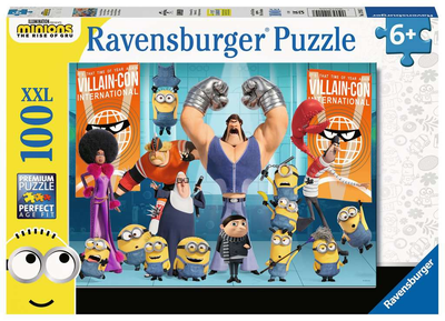 Класичні пазли Ravensburger Грю і міньйони 49 х 36 см 100 елементів (4005556129157)