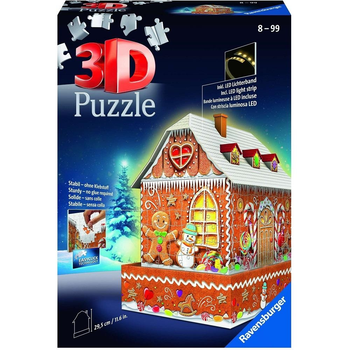 Puzzle 3D Ravensburger Imbirowy dom 30 x 19 x 28 cm 216 elementów (4005556112371)