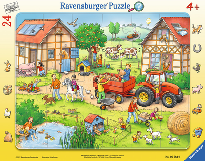 Класичні пазли Ravensburger Моя маленька ферма 25 х 15 см 24 елементи (4005556065820)