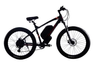 Електровелосипед WENDAT MTB 3" 27.5" з гідравлічними гальмами 48V 24Ah 750W рама 19" Чорно-червоний (WENDAT MTB 3 new)